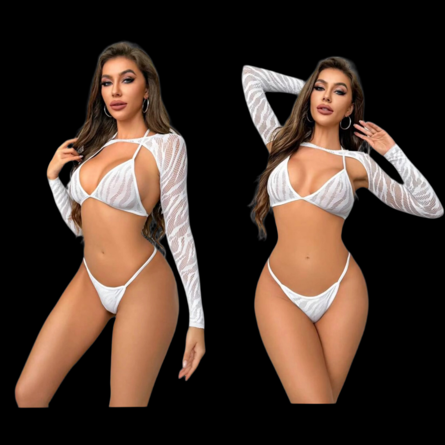 "DEBRA" 3 piece set in WHITE