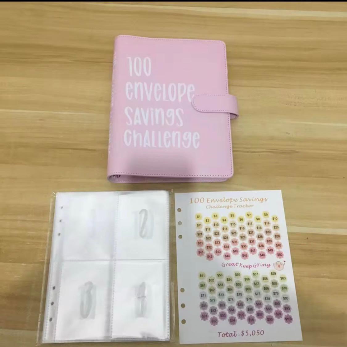 GET MONEY BOOK. (100 Envelope Savings Challenge)
